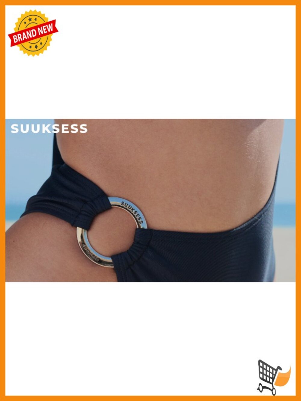 Tummy Control One Piece Swimsuit Cutout Backless Bathing Suit - Picture 6 of 6